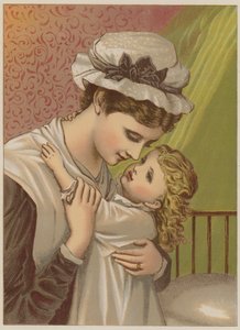 İyi Geceler diyen bebek (chromolitho)
