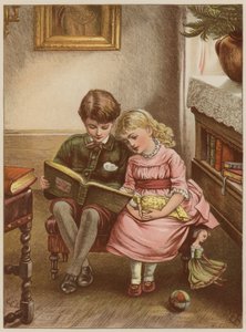 Erkek ve kız okuma kitabı (chromolitho) by Mary Ellen Edwards