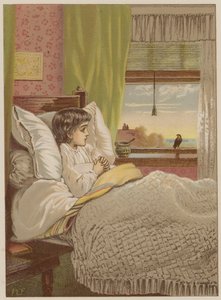 Geçersiz çocuk (chromolitho) by Mary Ellen Edwards