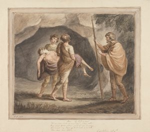 Arviragus, Imogen'i Kollarında Ölü Olarak Taşıyan, 'Cymbeline', Perde IV, Sahne II