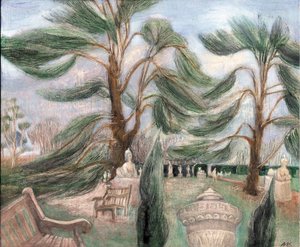 Chiswick Evi; sedir sfenksleri, 2002 (gemide yağ)