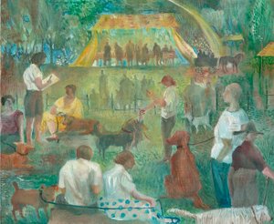 Dog Show, Wadebridge, 2012 (gemide petrol) by Mary Kuper