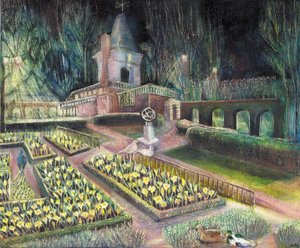 Çiçek Bahçesi, Hollanda parkı, 2002 (ozan üzerine yağlıboya) by Mary Kuper
