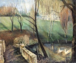 Gölet, Kenwood, 2002 (gemide yağ) by Mary Kuper