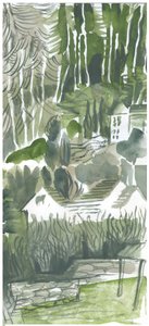 Somerset Valley, 2019 (suluboya) by Mary Kuper
