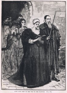 Leydi Jane Gray iskeleye giderken 1554 by Mary L. Gow