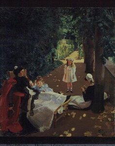 Park, c.1900 (tuval üzerine yağlı boya) by Mary Louise MacMonnies