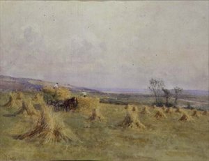 Deniz kenarında hasat, Norfolk by Mary S. Hagarty
