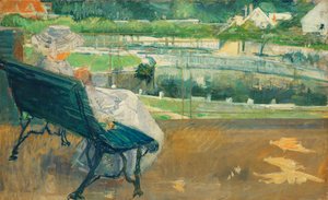 Verandada Oturan Lydia, Tığ İşi, 1881 dolayları by Mary Cassatt