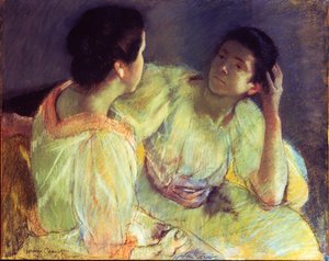 The Conversation, 1896 dolayları (tuval üzerine serilmiş kağıt üzerine pastel)