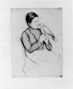 Papağan by Mary Stevenson Cassatt