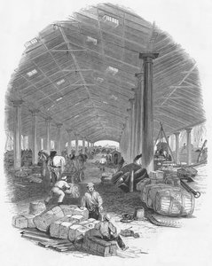 Trafalgar Rıhtımının İskele Kulübesi, Liverpool, İngiltere, 1847