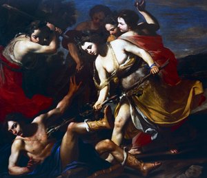 Orpheus, Bacchantes tarafından dövüldü