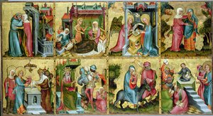 Buxtehude Altar, orta panel, 1400-10 (panelde tempera)