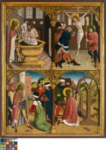 The Legend of St. George, c.1500-10 (panel üzeri yağlı boya) by Master Bruges