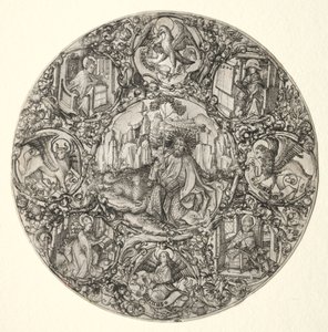Vaftizci Yahya, Evanjelistler ve Latin Kilisesi'nin Dört Babası tarafından çevrili, 1466.