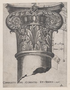 Görkemli Roma Aynası: Korint ve İyonik Bileşik, ca. 1537., yaklaşık 1537