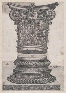 Roma görkeminin aynası: Süslü başlık ve kaide, yakl. 1537., yaklaşık 1537