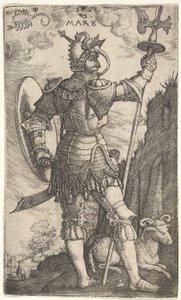 Gezegene Başkanlık Eden Tanrılardan Mars, 1528. by Master I.B.