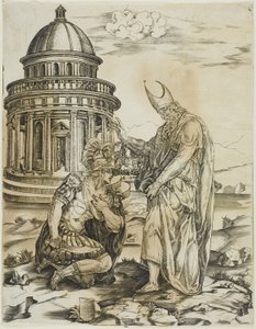 St. Ambrose ve İmparator Theodosius by Master IRs