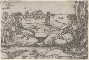 İki Alegorik Figür (Roma ve Özgürlük?) by Master IRs