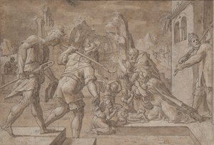 Çobanların Hayranlığı, yak. 1549-50. by Master Of The Liechtenstein Adoration