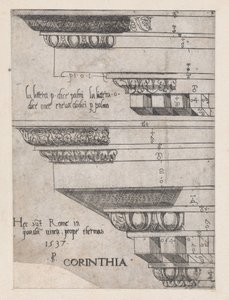 Roma ihtişamının aynası: Korint saçaklığı, 1537., 1537