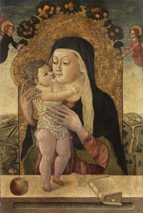 Bakire ve Çocuk, c.1470-1500 by Master P. Petrus