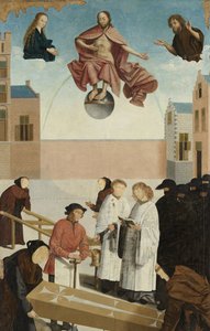 Yedi Merhamet Eseri Yedi merhamet eseri ile bir poliptik paneli: ölülerin gömülmesi by Master of Alkmaar