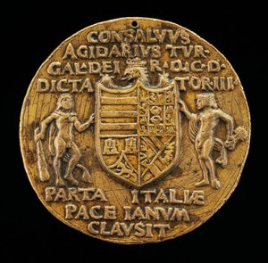 Herkül ve Janus Tarafından Desteklenen Kalkan [ters], c. 1503.