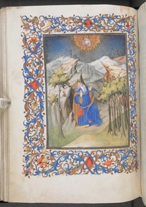 David dua ederken, Anjou Hours, Egerton 1070, f.44v (parşömen)