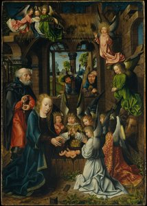 İsa Çocuğunun Hayranlığı, c.1500 (meşe panel üzerine yağlı boya)