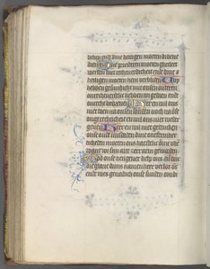 Utrecht Kullanım Saatleri Kitabı: fol. 174v, Metin, c. 1460-1465.