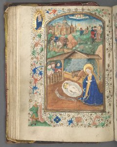 Utrecht Kullanım Saatleri Kitabı: fol. 62v, Doğuş, c. 1460-1465.