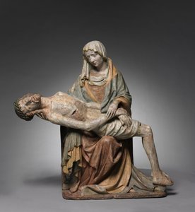 Vesperbild Pieta, c. 1420. by Master of Grosslobming