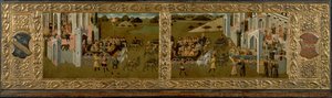 Kral Süleyman ve Saba Kraliçesi. by Master of Lecceto