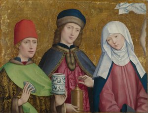 Azizler Cosmas ve Damian ve Bakire The Liesborn Altarpiece, ca. 1470-1480