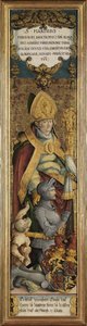 Gottfried Werner von Zimmer ve bir dilenci ile Saint Martin of Tours by Master of Messkirch