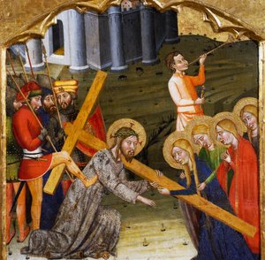 Haç taşıyan İsa, Rubio Üstadı tarafından (14. yüzyıl), Santa Maria Kilisesi, Rubio