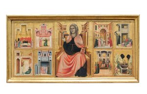 St Cecilia ve hayatının hikayeleri by Master of Saint Cecilia