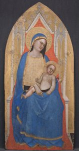 Madonna ve Çocuk Enthroned, c. 1350. by Master of San Lucchese