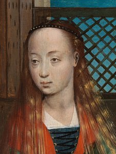 Aziz Nicholas Altarpiece'inden Aziz Nicholas Hayır Kurumu detayı, c.1486-93 (panel üzerine yağlı boya)