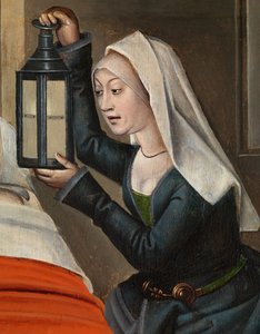 Aziz Nicholas Altarpiece'den Kötü Kasap Detayı, c.1486-93 (panel üzerine yağlı boya)