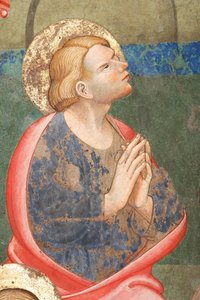 "Pentecost", Dua eden bir azizden detay, c.1420 (fresk)