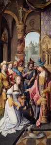 Kral Süleyman Saba Kraliçesini Karşılarken, 151520.