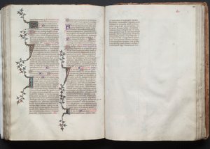 Gotha Missal: Fol. 101v, Metin, c. 1375. by Master of the Boqueteaux