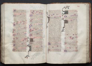 Gotha Missal: Fol. 111r, Metin, c. 1375. by Master of the Boqueteaux