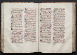 Gotha Missal: Fol. 112r, Metin, c. 1375. by Master of the Boqueteaux
