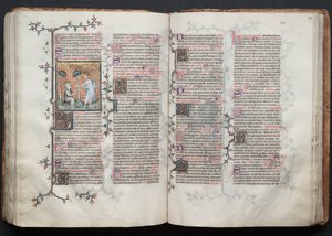 Gotha Missal: Fol. 117r, Metin, c. 1375. by Master of the Boqueteaux