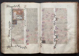 Gotha Missal: Fol. 123r, Metin, c. 1375. by Master of the Boqueteaux